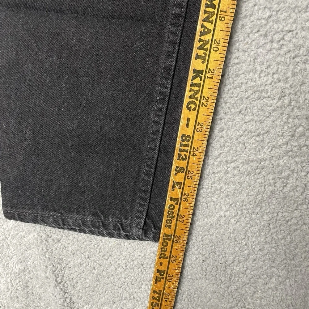 Vintage 90s Black Denim Levi's 550 Relaxed 38x30 Jeans VTG